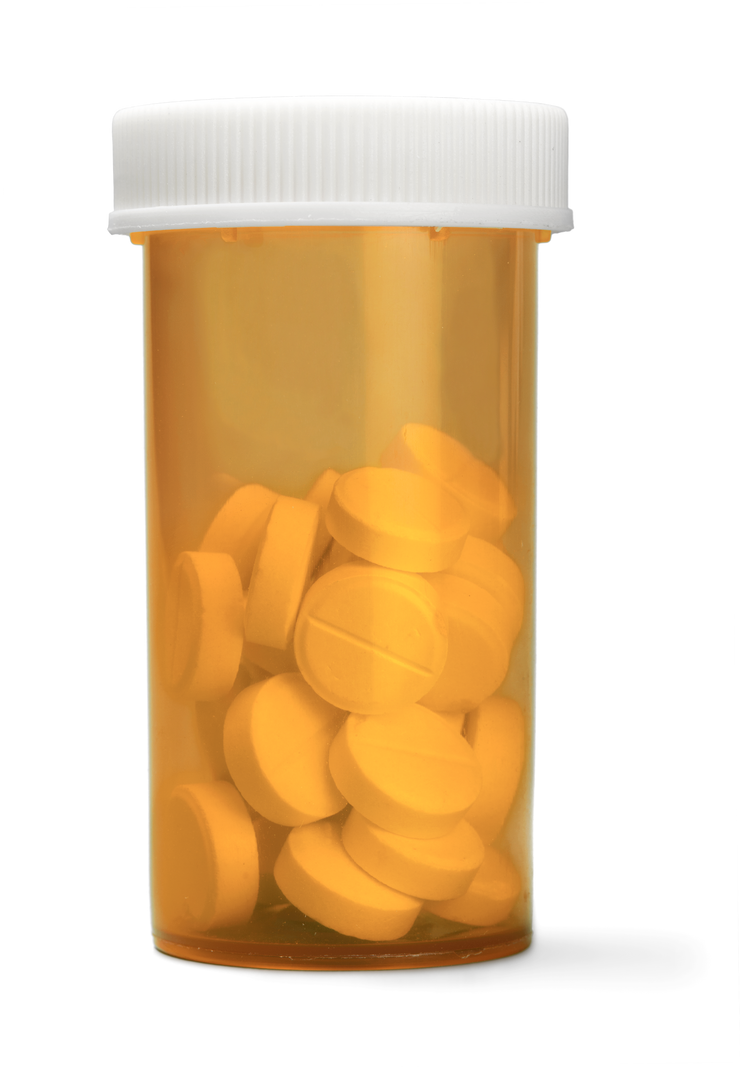 Pill Bottle with Tablets