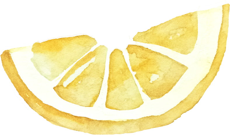 Watercolor Lemon Slice